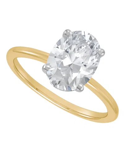 Macy's Grown With Love Igi Certified Lab Grown Diamond Solitaire Engagement Ring (2-1/2 Ct. T.w.) In 14k Wh In Gold