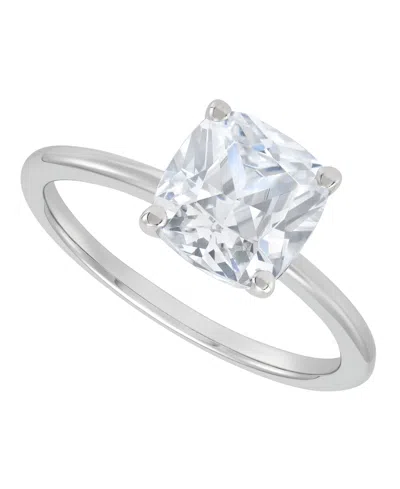 Macy's Grown With Love Igi Certified Lab Grown Diamond Solitaire Engagement Ring (2-1/2 Ct. T.w.) In 14k Wh In Silver
