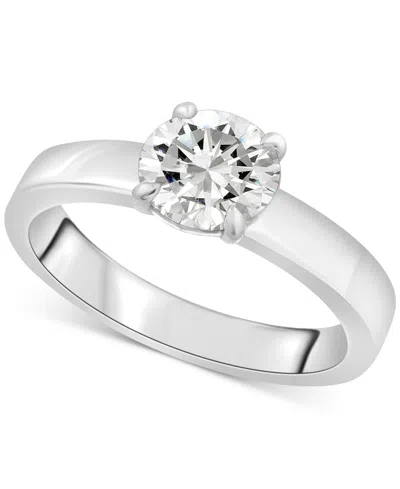Macy's Gsi Certified Diamond Solitaire Engagement Ring (1 Ct. T.w.) In 14k White Or Yellow Gold