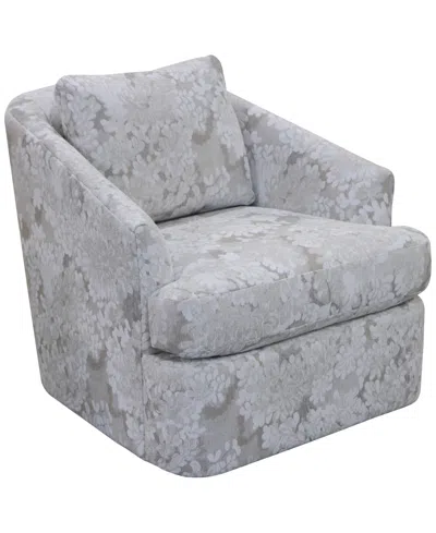 Macy's Harlan Fabric Swivel Chair,  Exclusive In Sand