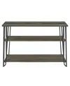 Macy's Harper 30" Wood Sofa Table In Dristessed Driftwood