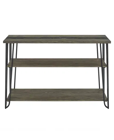 Macy's Harper 30" Wood Sofa Table In Dristessed Driftwood