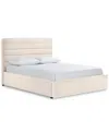 Macy's Haryan Full Upholstered Storage Bed In Sand