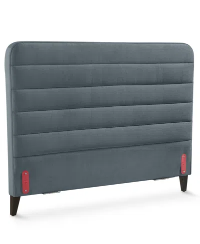 Macy's Haryan Upholstered Full Headboard In Gray