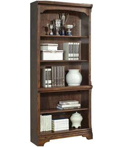 Macy's Hawthorne Open Bookcase In Brown