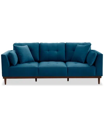 Macy's Hazelynn Fabric Sofa, Exclusively At Macys In Blue