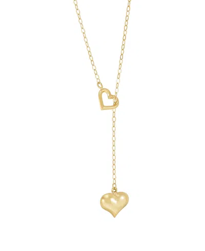 Macy's Heart Pendant Necklace In 10k Yellow Gold