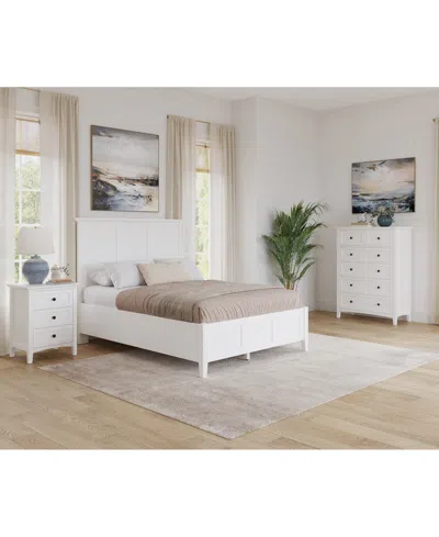 Macy's Hedworth California King 3-pc. Set (bed, Chest & Nightstand) In White