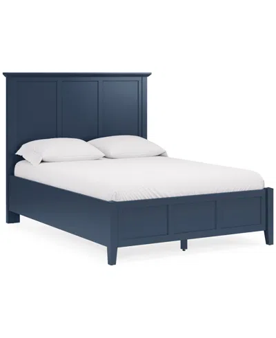 Macy's Hedworth California King 3-pc. Set (bed, Dresser & Nightstand) In Blue