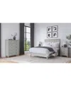Macy's Hedworth California King Storage 3-pc. Set (bed, Chest & Nightstand) In Grey
