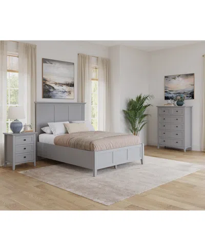 Macy's Hedworth Full 3-pc. Set (bed, Chest & Nightstand) In Grey
