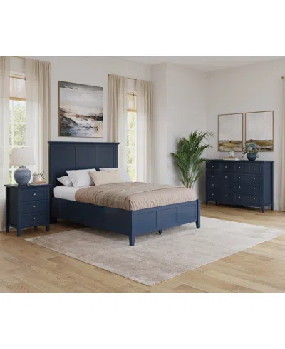 Macy's Hedworth Full 3-pc. Set (bed, Dresser & Nightstand) In Blue
