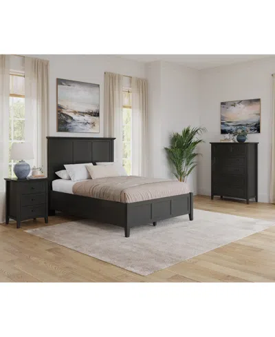 Macy's Hedworth Full 3-pc. Set (bed, Chest & Nightstand) In Black