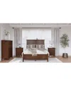 Macy's Hedworth Full 3-pc. Set (bed, Chest & Nightstand) In Brown