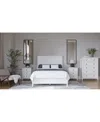Macy's Hedworth King 3-pc. Set (bed, Chest & Nightstand) In White