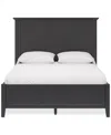 Macy's Hedworth King Bed In Black