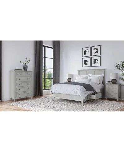 Macy's Hedworth King Storage 3-pc. Set (bed, Chest & Nightstand) In Gray