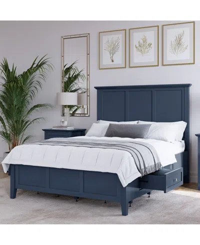 Macy's Hedworth King Storage 3-pc. Set (bed, Dresser & Nightstand) In Blue