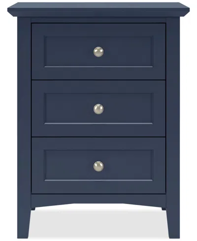 Macy's Hedworth Nightstand In Blue