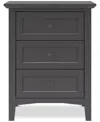 Macy's Hedworth Nightstand In Grey
