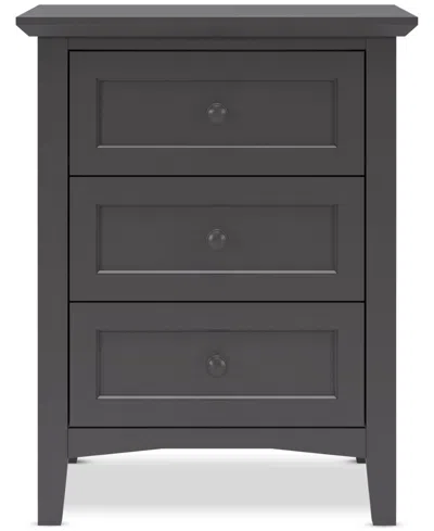 Macy's Hedworth Nightstand In Grey