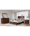 Macy's Hedworth California King Storage 3-pc. Set (bed, Dresser & Nightstand) In Blue