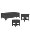 Macy's Hedworth Rectangle 3-pc.set In Gray