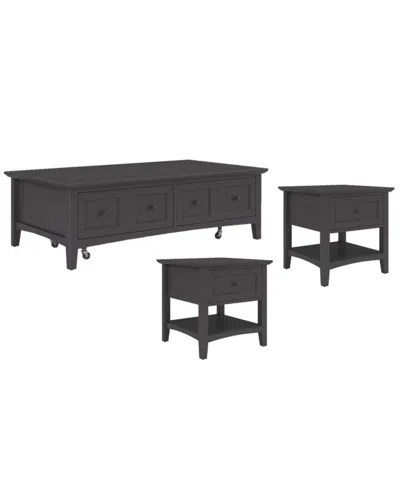 Macy's Hedworth Rectangle 3-pc.set In Gray
