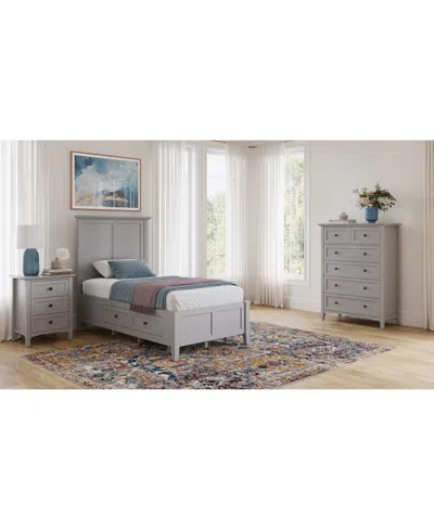 MACY'S HEDWORTH TWIN STORAGE 3-PC. SET (BED, CHEST & NIGHTSTAND)