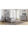 Macy's Hedworth Twin Storage 3-pc. Set (bed, Dresser & Nightstand) In Grey