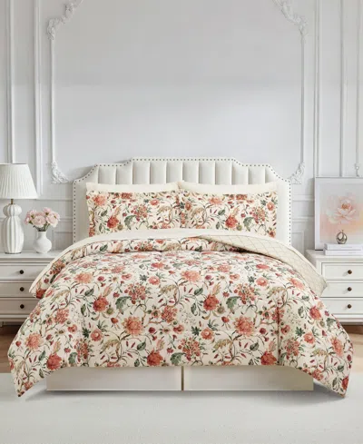 Macy's Helena Floral Reversible Microfiber 8-piece Comforter Set In Multi