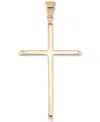 Macy's High Polished Classic Cross Pendant In 10k Gold In Gold