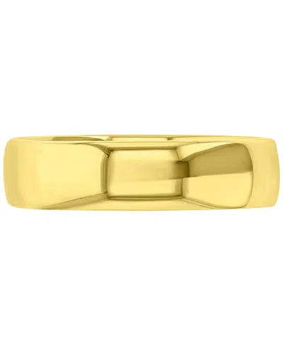 Macy's High-polished Finish Comfort Fit Dome Stack Band In Gold