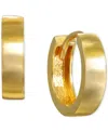 Macy's High Polished Huggie Extra Small Hoop Earrings In 10k Gold, 1/2" In Gold