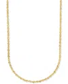 Macy's Highly Polished Rope Link 18" Chain Necklace (2-5/8mm) In 14k Gold, Made In Italy In Gold