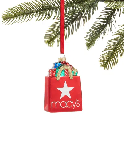 Macy's Holiday Lane  Shopping Bag Ornament, Created For  In Multi