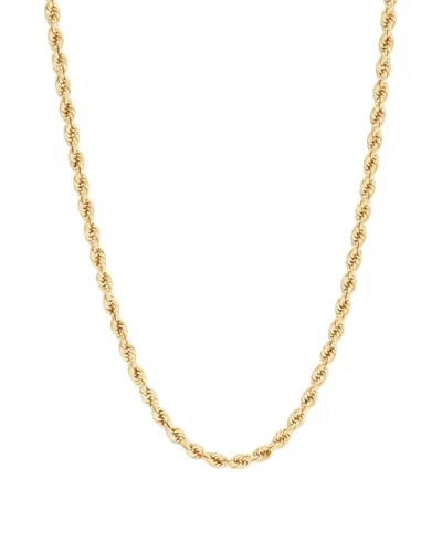 Macy's Hollow Rope Chain Necklace In 10k Yellow Gold