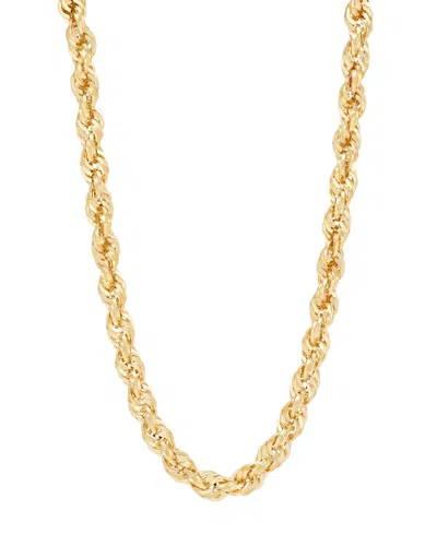 Macy's Hollow Rope Chain Necklace In 14k Yellow Gold