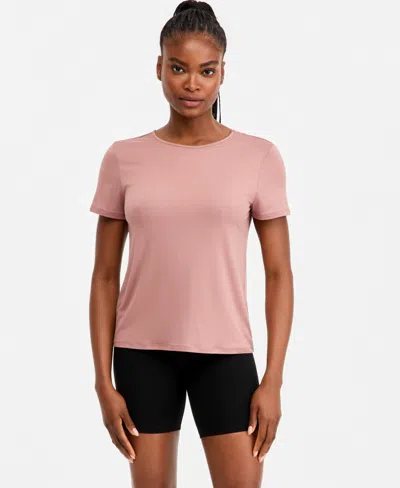 Macy's Id Ideology Women's Open Back Top,  Exclusive In Pink