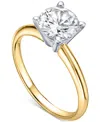 Macy's Igi Certified Diamond Engagement Ring (1-1/2 Ct. T.w.) In 18k Gold