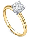 Macy's Igi Certified Diamond Solitaire Engagement Ring (1 Ct. T.w.) In 18k Gold