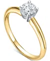 Macy's Igi Certified Diamond Solitaire Engagement Ring (1/2 Ct. T.w.) In 18k Gold