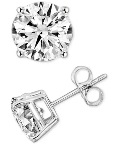 Macy's Igi Certified Diamond Stud Earrings (3 Ct. T.w.) In 14k White Gold