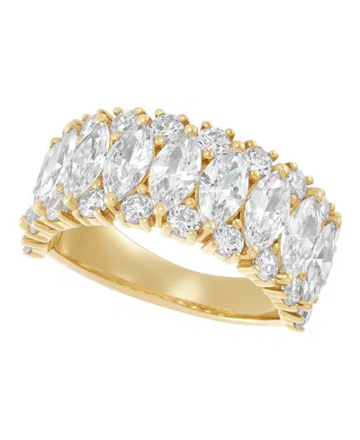 Macy's Igi Certified Lab Grown Diamond (4 Ct. T.w.) Band Ring In 14k Yellow Gold