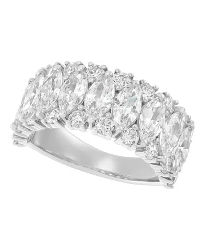 Macy's Igi Certified Lab Grown Diamond (4 Ct. T.w.) Band Ring In 14k Yellow Gold In Metallic