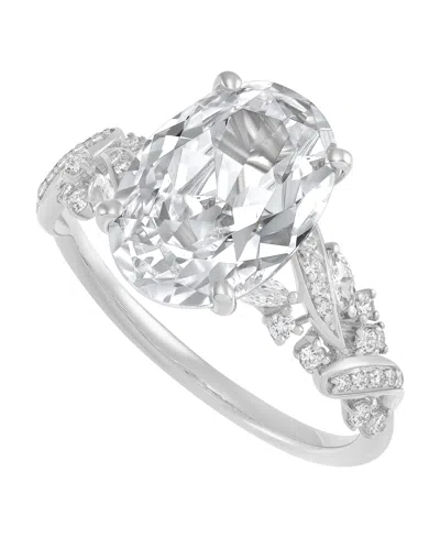 Macy's Igi Certified Lab Grown Diamond (4-3/8 Ct. T.w.) Ring In 14k Yellow & White Gold In Metallic