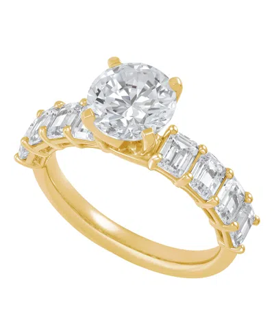 Macy's Igi Certified Lab Grown Diamond Ring (4 Ct. T.w.) In 14k White Or Yellow Gold