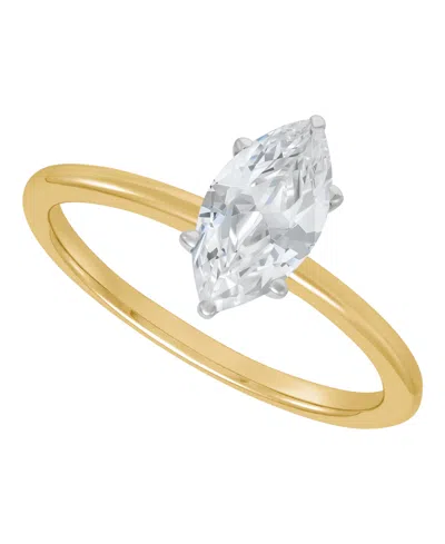 Macy's Igi Certified Lab Grown Diamond Solitaire Engagement Ring (1 Ct. T.w.) In 14k White Gold Or 14k Two 