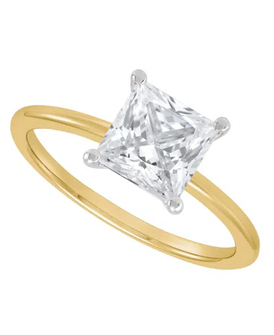 Macy's Igi Certified Lab Grown Diamond Solitaire Engagement Ring (2 Ct. T.w.) In 14k White Gold Or 14k Two 