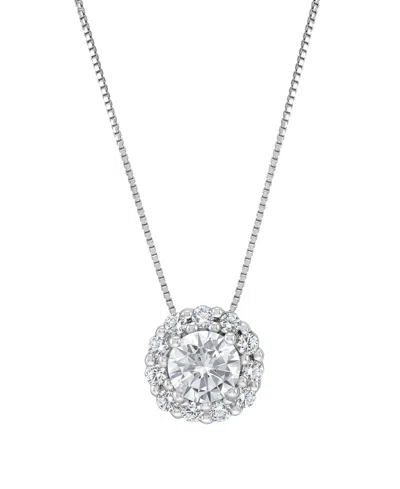 Macy's Igi Certified Lab-grown Diamond Pendant Necklace (1 Ct. T.w.) In 14k White Gold